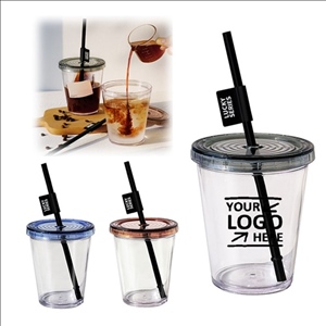 Clear Coffee Straw Cup